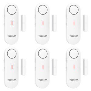Door & Window Alarms 6-Pack – Safety Alarm & Chime, Adjustable Volume